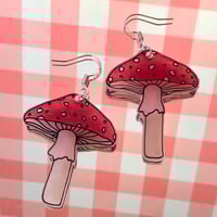 toadstool earrings