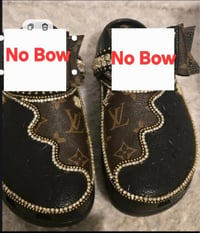 Image 1 of Size 10 -- 2 Pair Crocs 2tone & Mackin Cutie