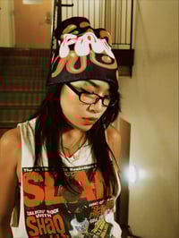Image 3 of BUBBLE PRINT BLACK BEANIE