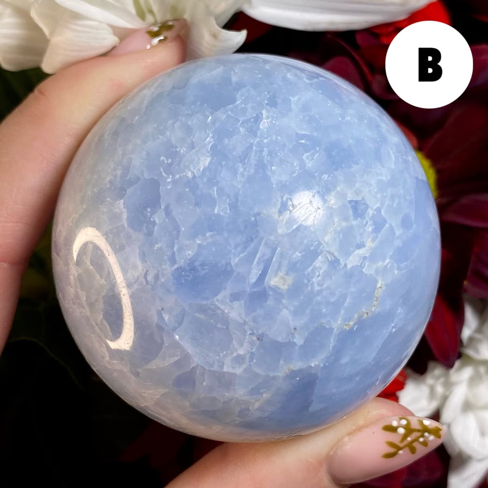 Image of Blue Calcite Sphere