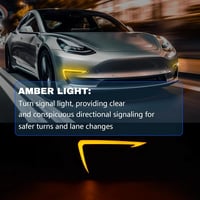 Image 4 of LED DRL FOG LIGHTS TESLA MODEL 3 ONLY 2018-2023 (NO HIGHLAND TESLA 2024+)