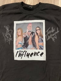 Image 1 of Worn/signed Influence T shirt 