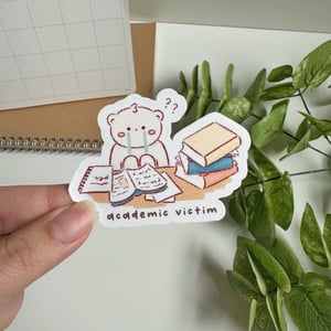 Image of Academic Victim Waterproof Sticker