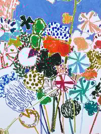 Image 2 of Still life original unframed oil pastel drawing 