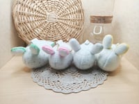 Image 2 of Bunny Slug plushie keychain