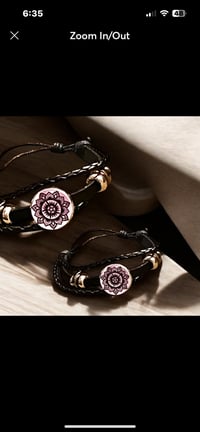 Faux leather supernatural bracelet