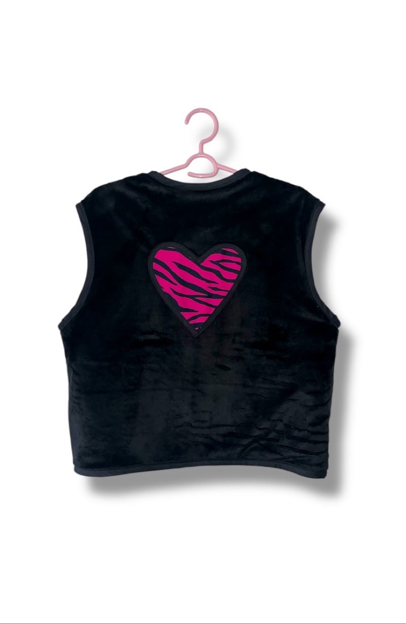 Image of Pink zebra vest 2in1