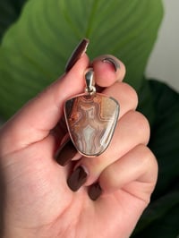 Image 1 of LAGUNA LACE AGATE PENDANT WITH CHAIN S (.925 SS)