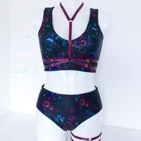 Image 5 of The Crushed Blooms Accessories- Plum