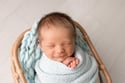 Ice Blue Newborn Bonnet, Wrap & Layer Photography Prop Set