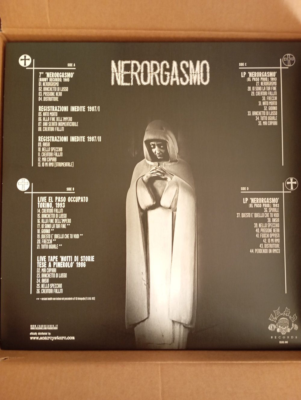NERORGASMO– Passione Nera: Discografia 1985-1993 ( 2 x vinyl LP )