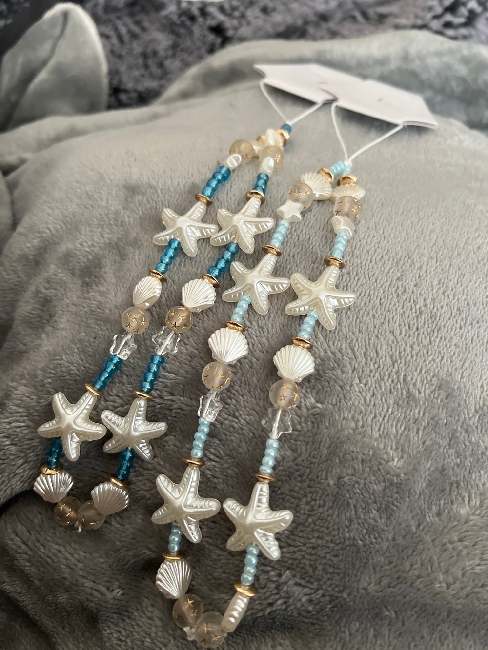 Image of beach themed phone charms 