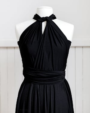 Image of Bandeau & Wrap infinity Dress. Black. Size S. By Tania Olsen.