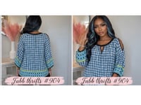 Image 6 of Large Eci New York Open shoulder top #904*8 (Gently Used)