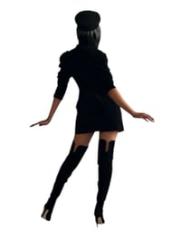 Image 5 of Suede Mini Blazer Dress