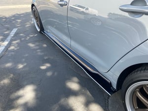 Image of "V1" style side skirt extensions
