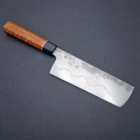 Image 1 of Handforged Nakiri with polished hamon