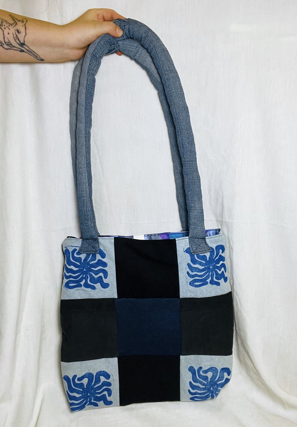 Image of denim patchwork BAG 02