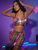 Image of Multicolor Sexy Sequin Top