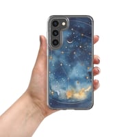 Image 9 of Celestial Constellation Night Sky Stars and Clouds Painting Clear Case for Samsung®