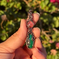 Image 1 of Malachite x Rhodochrosite 💗💚