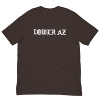 Image 3 of LOWER AZ White font Unisex t-shirt