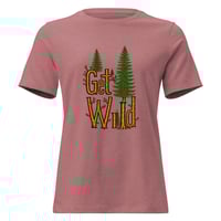 Image 1 of Women's Relaxed T-Shirt, Get Wild T-Shirt | Nature Adventure Forest Graphic Tee