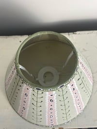 Image 4 of Clara - a hand painted fabric shade, 25cm base width