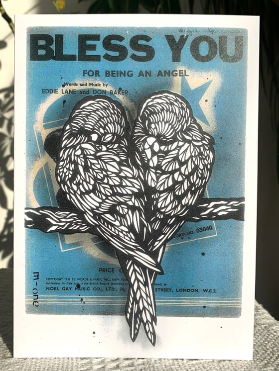 Image of ‘Bless You For Being An Angel’ greetings card (A5)