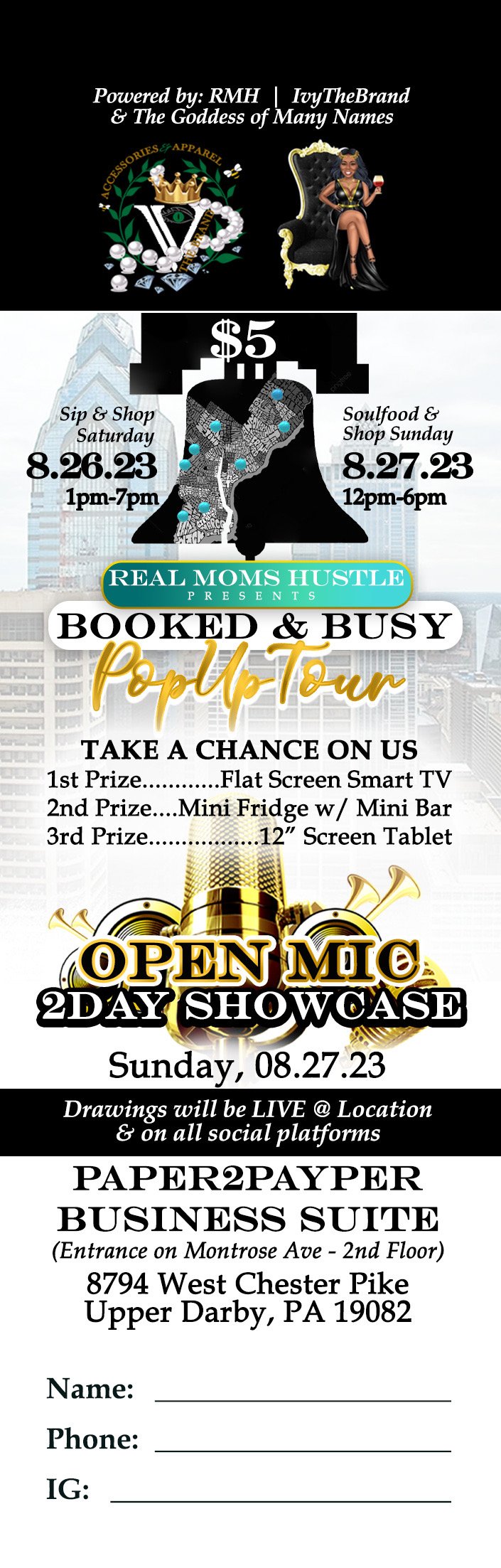 Real Moms Hustle Booked & Busy PopUp Tour Vendors 