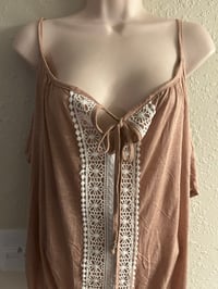 Image 4 of New Sz 18/20 Ashley Stewart open shoulder short sleeve top #868*8