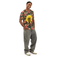 Image 5 of Untamable - Men’s/Unisex All Over Print Botanical - Cotton Shirt - Crew Neck T-Shirt - Floral