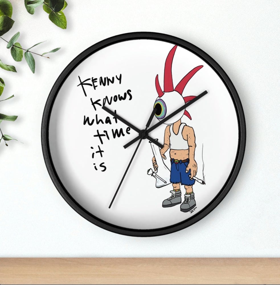 Image of Kenny Knows What Time is it!  Wall Clock
