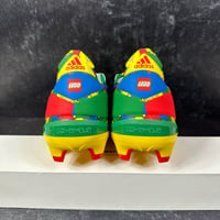 Image 4 of ADIDAS LEGO X GAMEMODE FG TEAM YELLOW RED BRICKS MENS SOCCER CLEATS SIZE 7.5 BLUE GREEN NEW