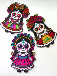 Image 1 of SUGAR SKULL DOLLS SVG / ARCHIVO DIGITAL