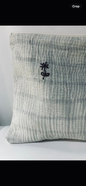 Image of anais kantha blue bag