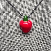 Image 1 of Fruit and Veggie Pendant 8 Red Bell Pepper