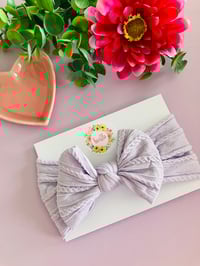 Image 1 of Lilac cable headwrap 
