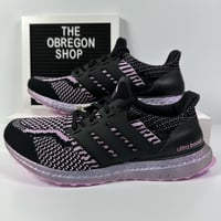 Image 1 of ADIDAS ULTRABOOST 5.0 DNA BLACK ALMOST PINK WOMENS RUNNING SHOES SIZE 9 LILAC PRIMEKNIT NEW