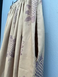 Image 4 of Beige with purple print skirt (xs-xxl)