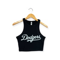 Black Crop Tank Top