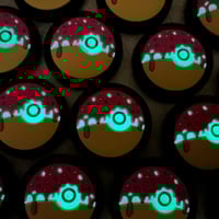 Image 2 of Pink V2 Donut Poke Ball PVC Patch