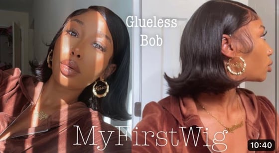 Image of Glueless Bob Lace Front Wig 