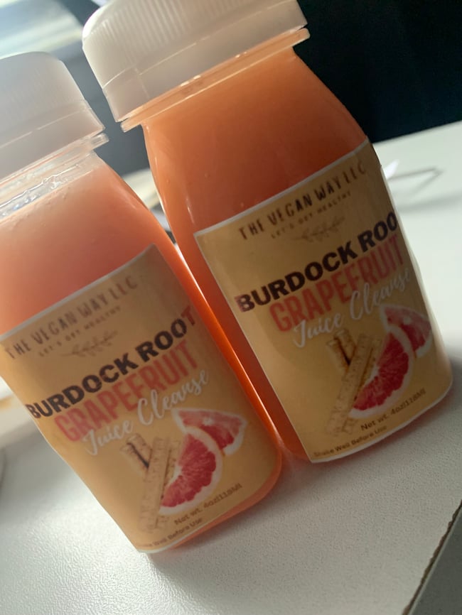 Burdock grapefruit cleanse The Vegan way