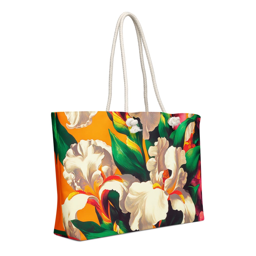 Image of Oversized Iris Tapestry Weekender Bag