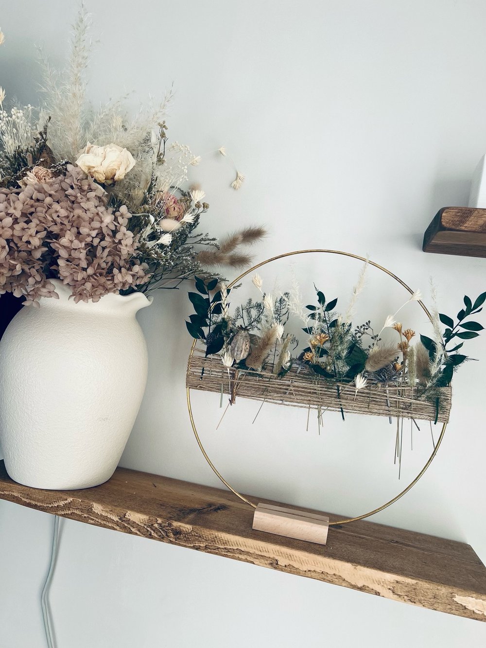 Dried Flower Hoops 