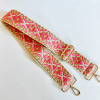 Image 1 of Pink and Tan Strap