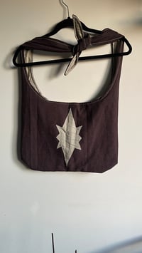 Image 1 of Reversible tote bag - beige/brown