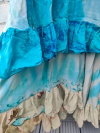 Image 7 of Wanderlust maxi tiered skirt/ Bandeau Dress-Blue sea