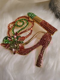Image 2 of LIPSTICK AND PUMPS BROOCH